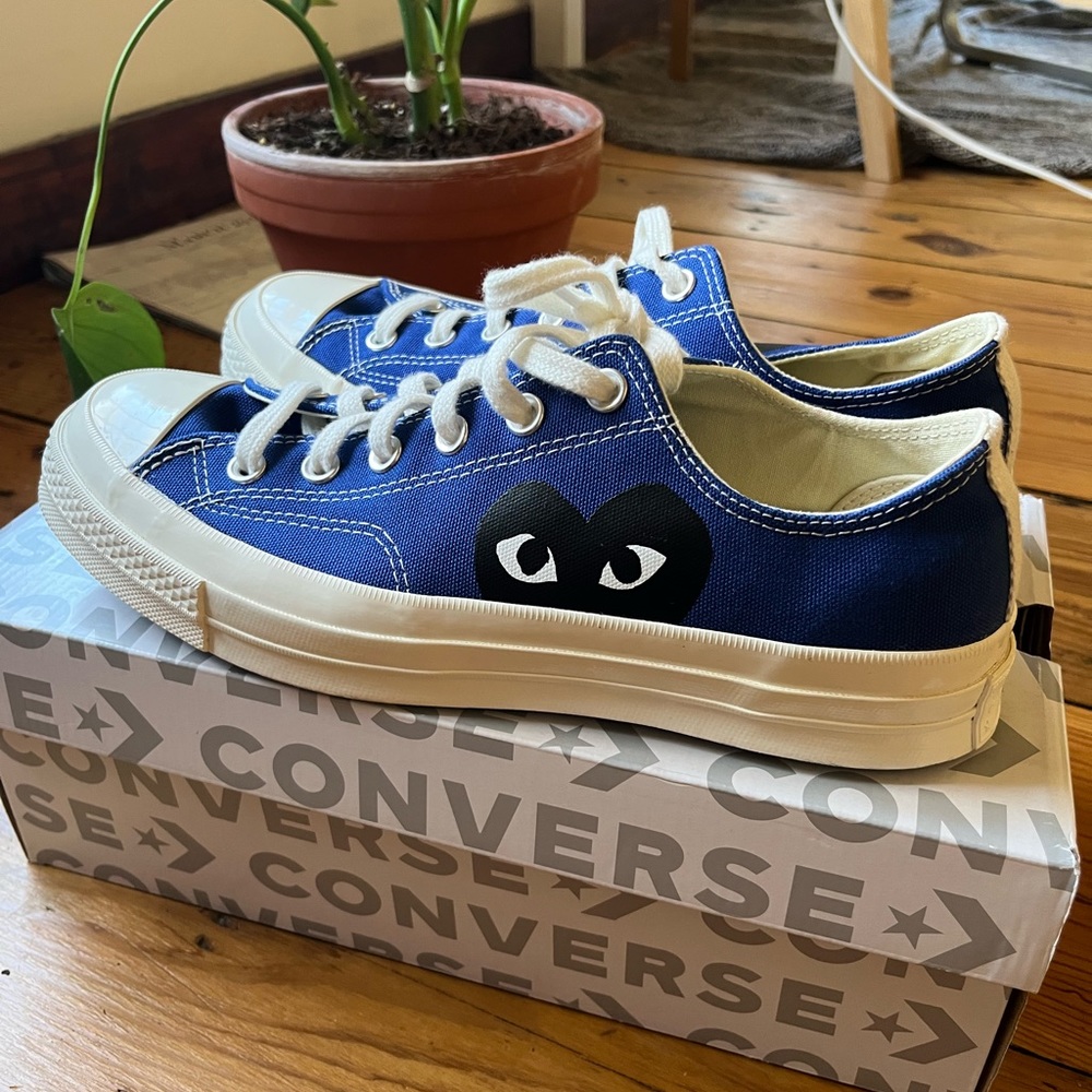 Converse Chuck Taylor All-Star 70s OX Comme Des Garcons PLAY Sneaker Bright Blue